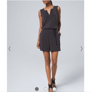 White house black market black romper size Small